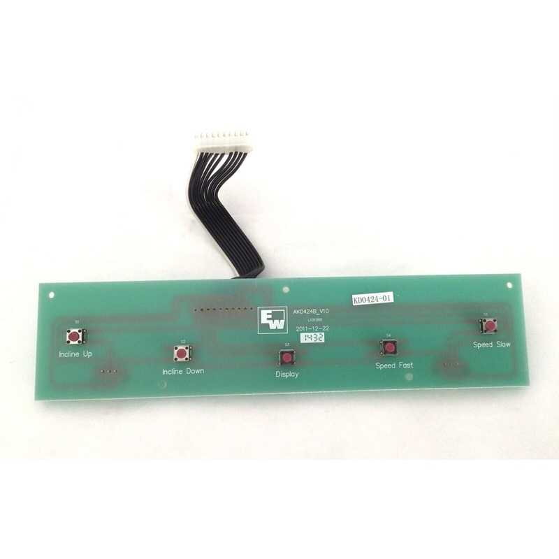 Xterra Treadmill Key Board Display Console Quick Speed Incline Up & Down Button
