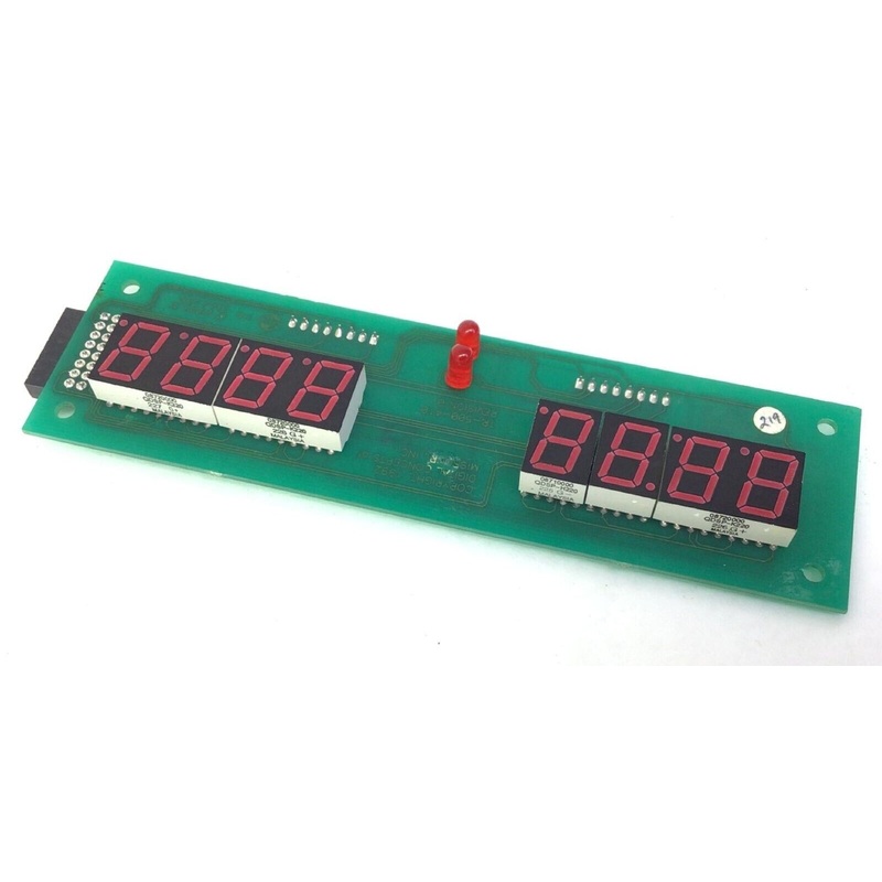 True 500SE/5 Treadmill Left Side Console Circuit Board with 7 Segment Upper
