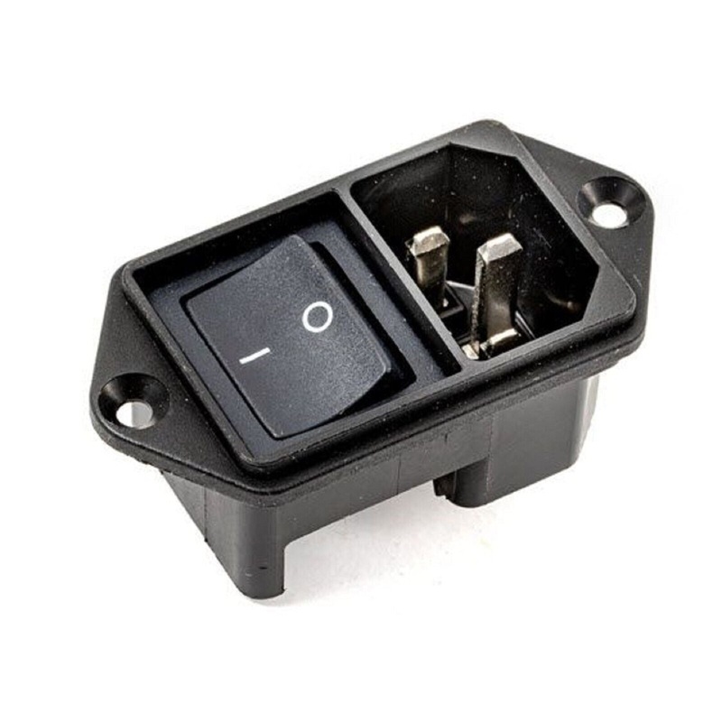 Life Fitness 95PS Stepper Stepmill Powermill Power Entry Switch IEC Inlet C-14 With Line Switch 2-Pole 1010668-0001