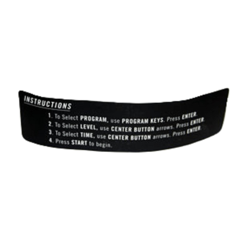 AFG Horizon Fitness 13.0AT T4 T6 Treadmill Console Warning Sticker 065739-AX