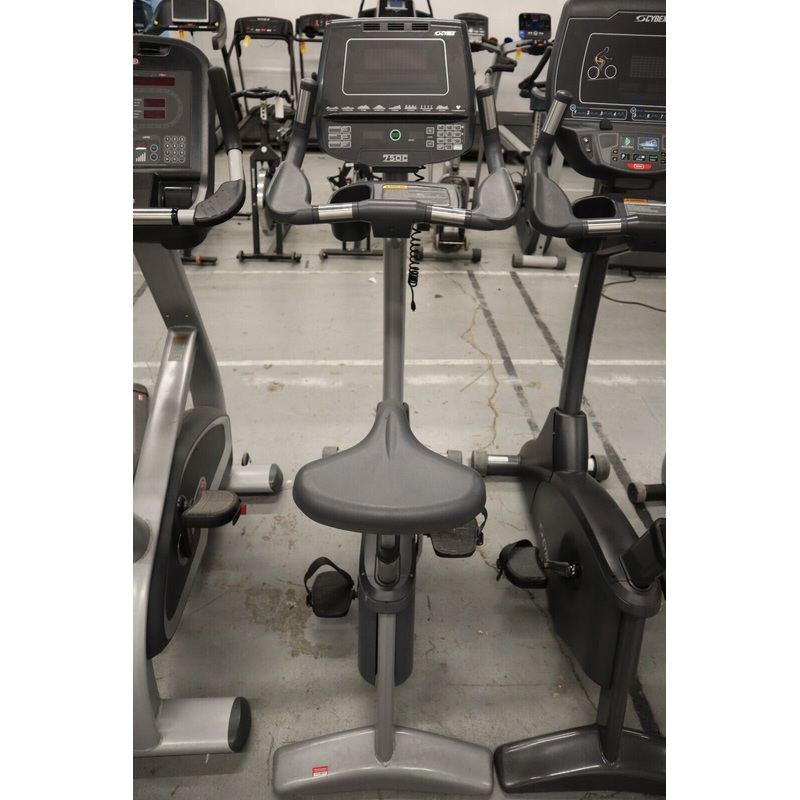 Used Cybex 750C D02277 Upright Commercial Stationary Bike For Home Gym