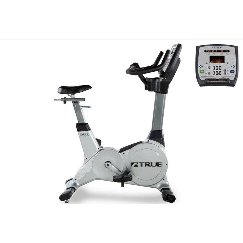 Used True Fitness ES900 w Emerge LED Console UES900-4 Upright Stationary Bike