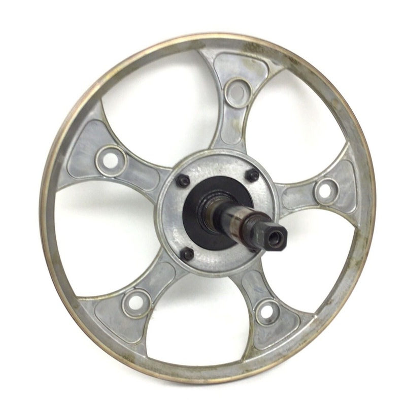 True Fitness C900 Recumbent Drive Crank Axle W/Pulley Flywheel Assembly 9RCS0007