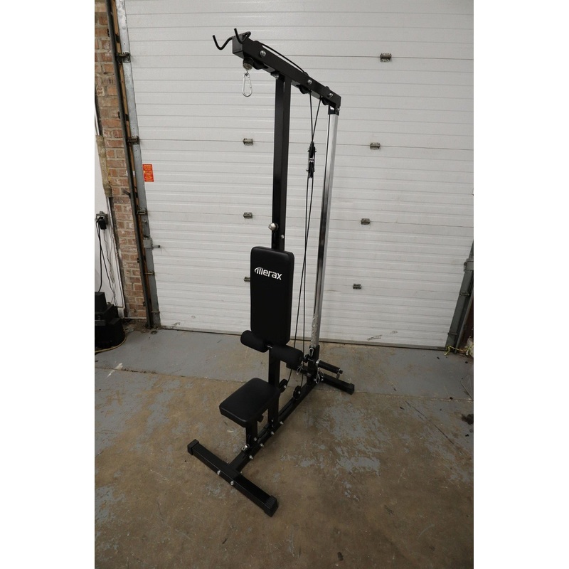 Merax LAT Pulldown Machine – Low Row Cable Pull Down Station Strength System