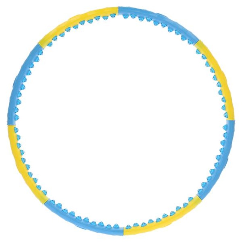 HHP022 YELLOW-BLUE HULA HOP 1,45KG 110CM HMS