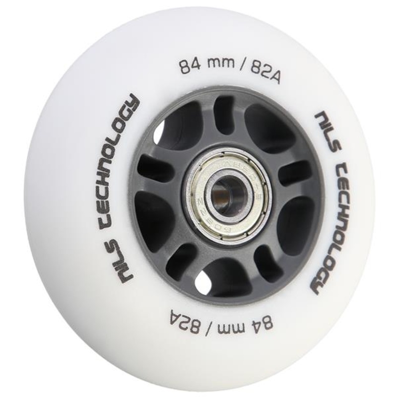 PU 84×24 82A BIAE MATOWE (4 szt.) + ABEC-9 CHROME (8 szt.) ZESTAW NILS EXTREME