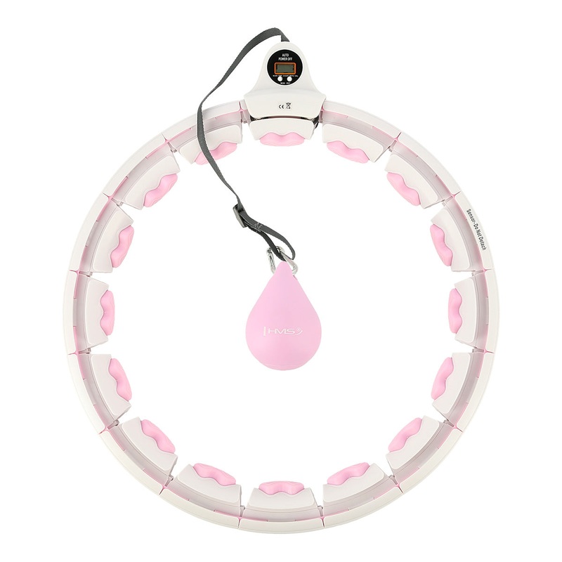 HMS HHW06 PINK Hula Hop z wypustkami i obcinikiem + Licznik