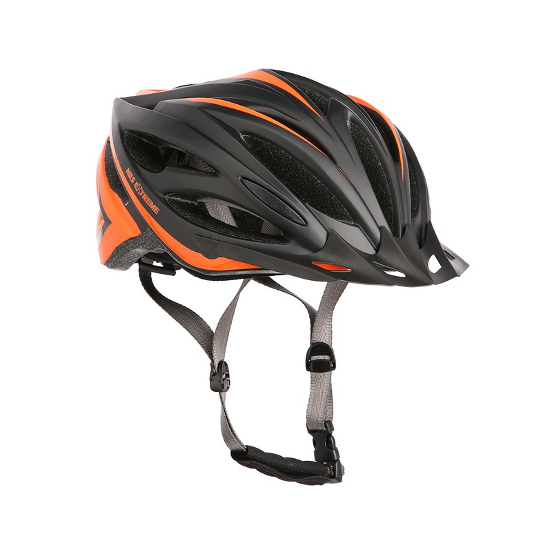 MTW202 CZARNO-POMARACZOWY ROZM. M (53-58CM) KASK NILS EXTREME