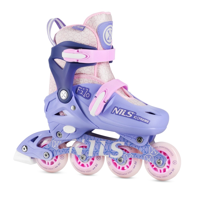 NA13102 YWOROLKI FILO FIOLETOWE ROZM. XS(26-29) NILS EXTREME